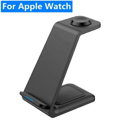 30W Fast Charging Dock Station Pad 3 in 1 Wireless Charger Stand for Iphone 16 15 14 13 12 Pro Max Iwatch Samsung S24 S23 S22