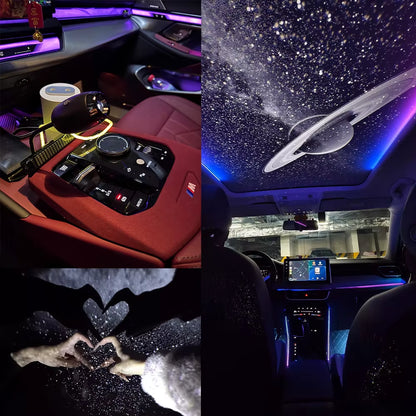 USB Star Projector Light 360 Degree Flexible Car Roof Galaxy Light Portable Mini Night Light for Bedroom Decoration