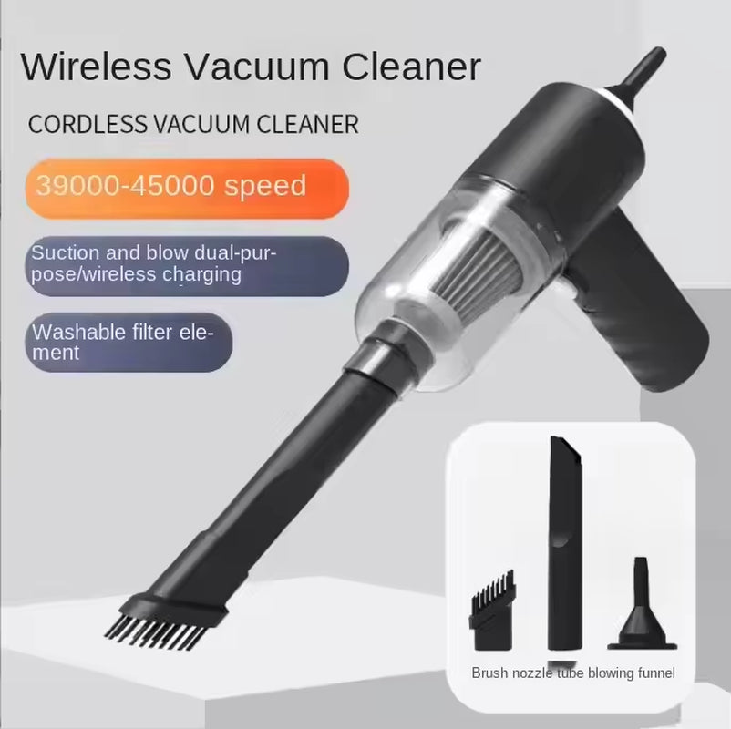 Factory Direct Selling Mini Portable Car House Office Clean Use ABS Body Super Strong Suction High-Power Wireless Handheld Car