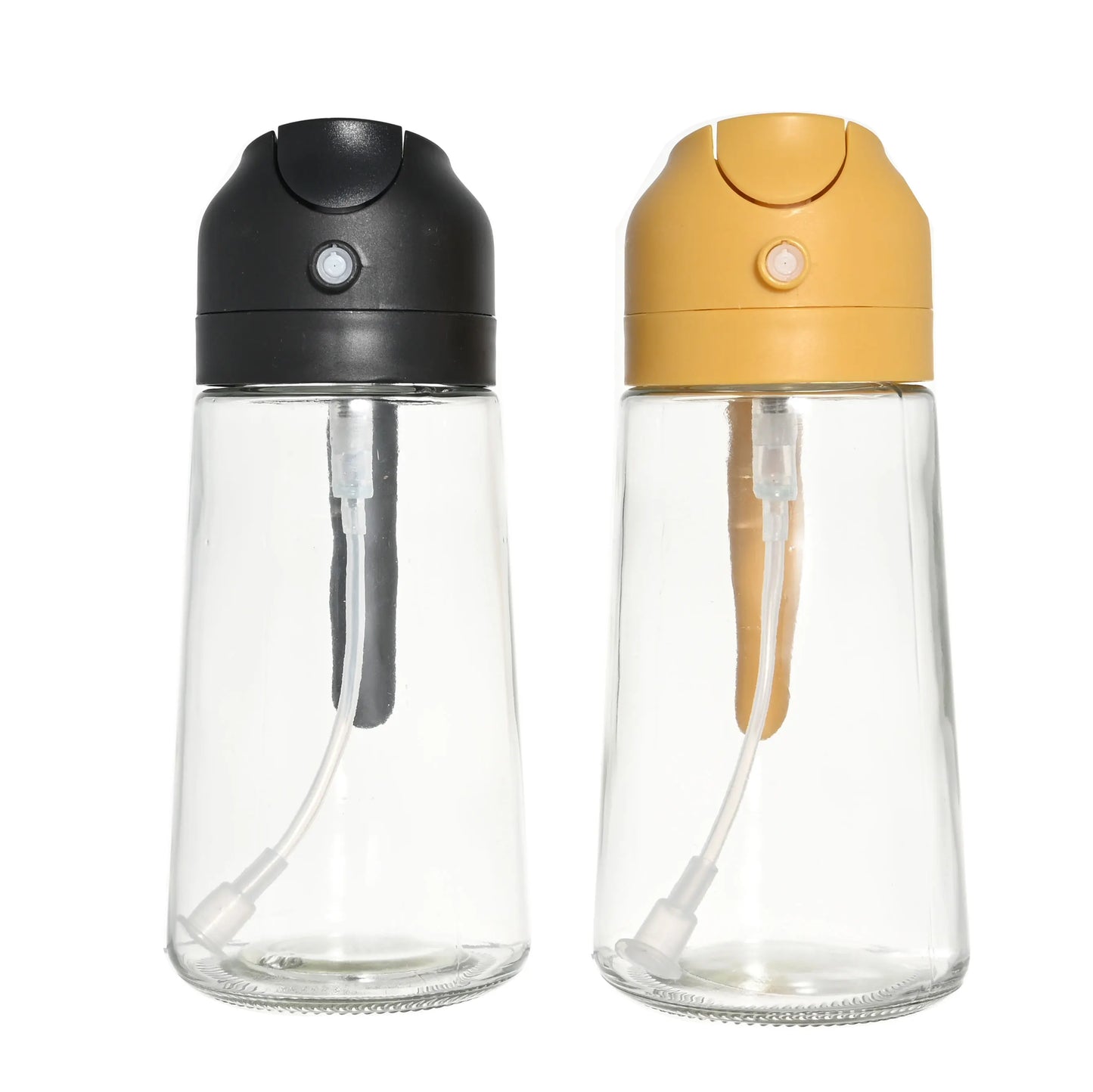 Two in One Glass Oil Spray 470Ml Bottle for Kitchen and Home Oil Spray Bottle