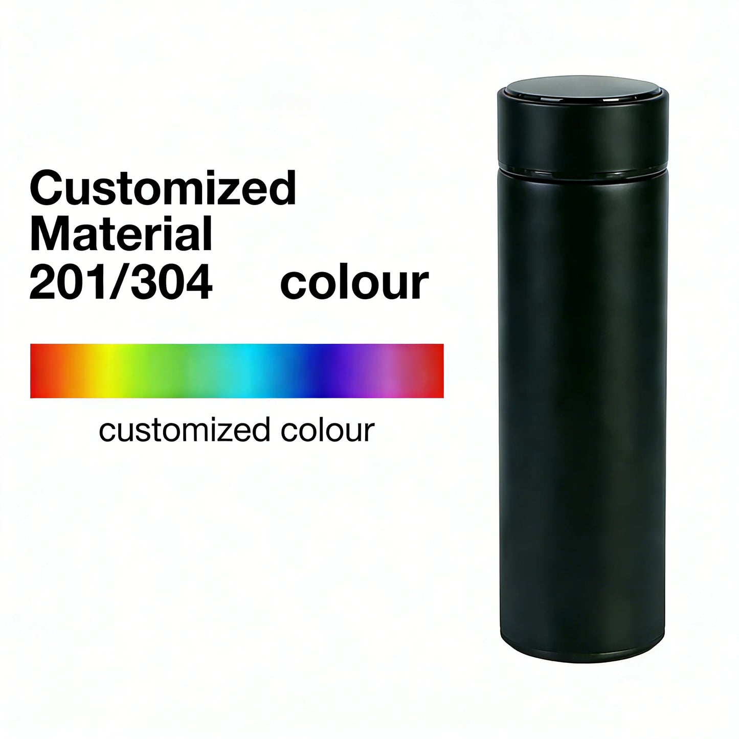 Smart Temperature Display 500Ml Insulation Water Bottles Stainless Steel