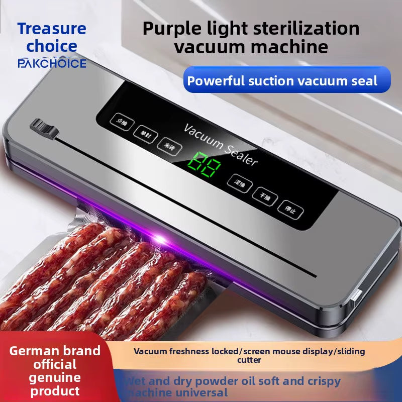 Dual-Use Automatic Touch Screen Vacuum Sealer Small Household Sundries Fresh-Keeping Integrated Plastic Machine for Kitchen